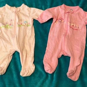 Gerber baby girl sleepers
